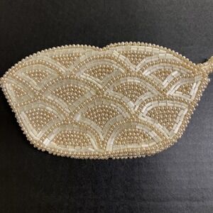 Vintage Beaded Purse La Regale‎ Cream